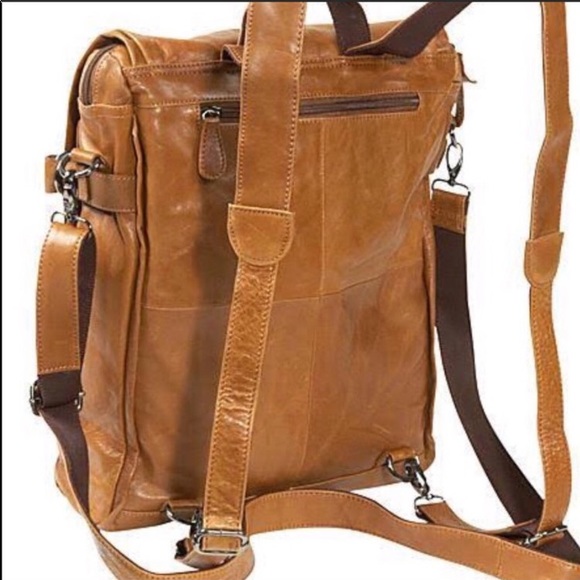 LAST ONE‼️NEW leather backpack/messenger bag - Picture 2 of 5